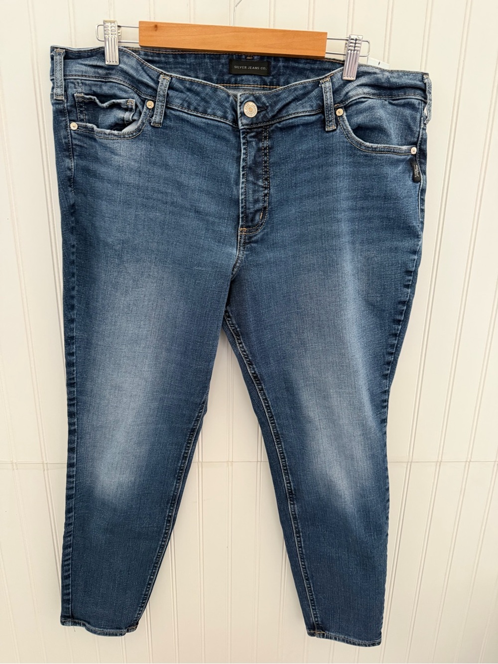Silver Jeans Co. - Elyse Skinny Blue Jeans Size 18W